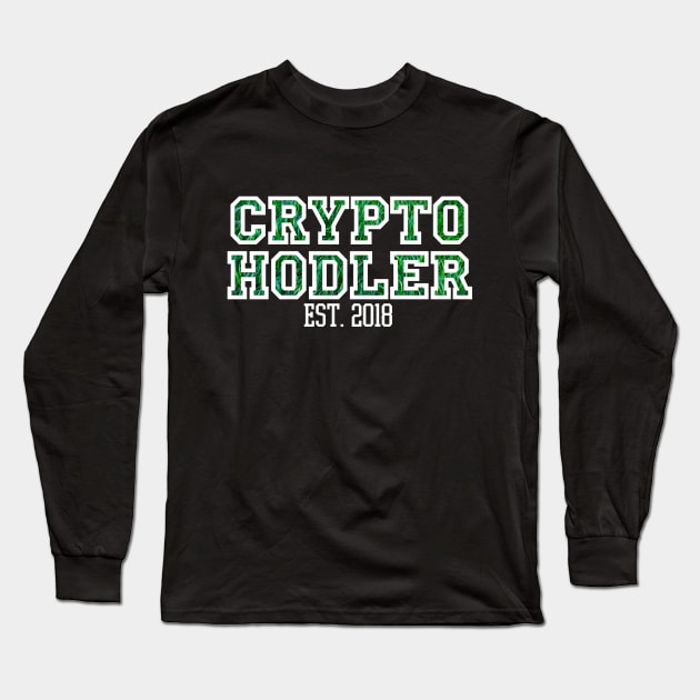 Grass Bitcoin Ethereum Blockchain Crypto Hodler Long Sleeve T-Shirt by felixbunny